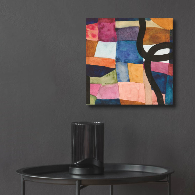 «Freeway 4» par Cheryl Warrick, art mural en verre acrylique, 12 po x 12 po