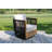 Aniston 5 - Piece Black Rope And Teak Seating Group With Sunbrella® Cushions