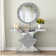 Amla 47in”Console Table With Round Mirror