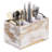 4 Compartment Wood Rectangle Flatware Caddy
