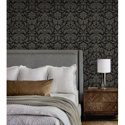 Tareia Peel & Stick Damask Double Roll
