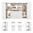Closet System With Drawers, Shelves,Hanging Rods-1215401091