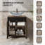 Meuble-lavabo sur pied simple 30 po avec comptoir en bois manufacturé avec lavabo et robinet-922010987-922010986