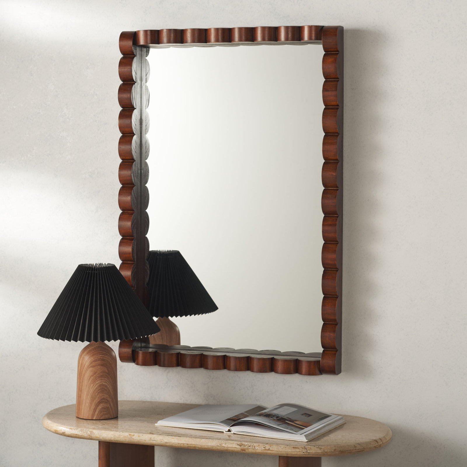 26" Pine Accent Mirror
