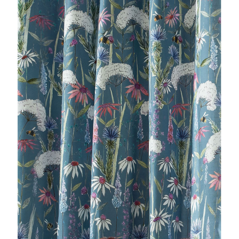 Hermione Cotton Blend Room Darkening Curtain Pair, 168 W x 229 D cm