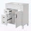 Meuble-lavabo de 30 pouces avec lavabo en céramique, conception compacte-117981638