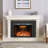 Aadila Electric Fireplace Insert with Trim Kit-2145197608
