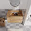 Meuble-lavabo mural 30 po, tiroir à fermeture en douceur (seulement meuble-lavabo, sans lavabo)