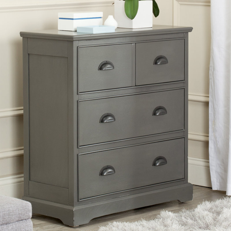 Adkins 73cm W 4 - Drawer Chest of Drawers, Grey