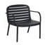 Ensemble de conversation d'extérieur PP 3 pièces Luna, cadre noir avec coussin beige-418385212