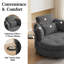 Fauteuil demi-tonneau de 50 po avec table d'appoint et rangement sous le siège-1903305619
