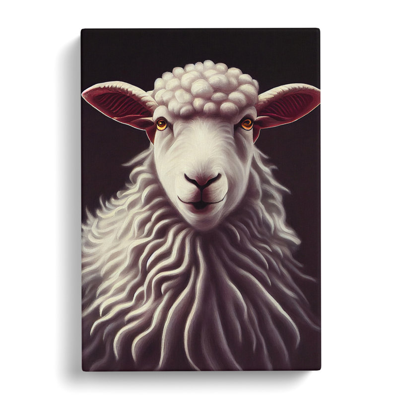 Stunning Sheep - Wrapped Canvas, 50cm H x 35cm W x 3cm D