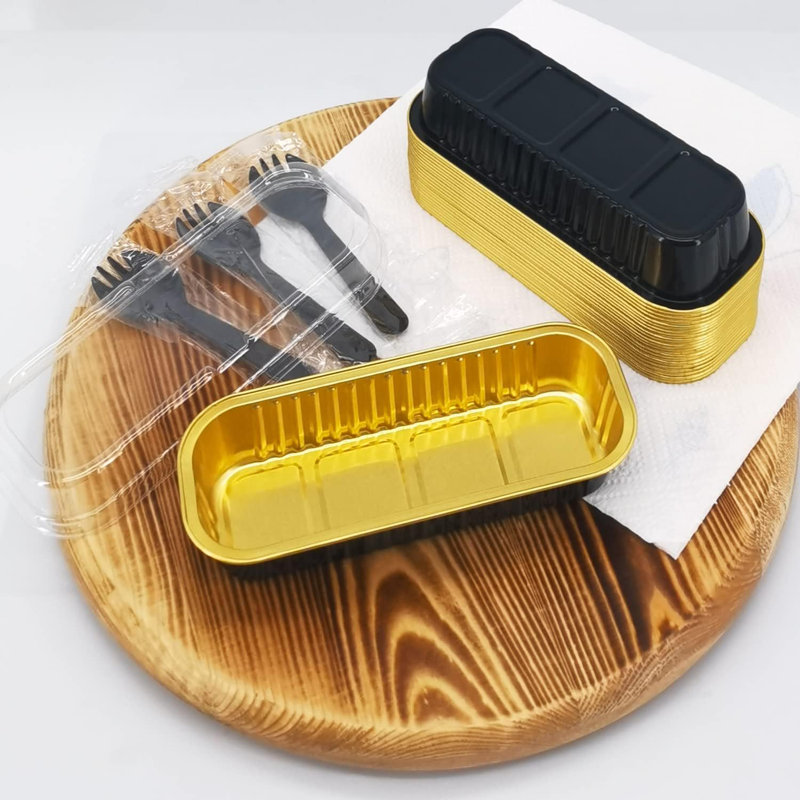 50-pack Mini Aluminum Loaf Pans With Lids