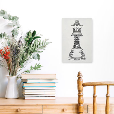 Viking Chess Queen Wall Art Print by HUGO - Wrapped Canvas Print