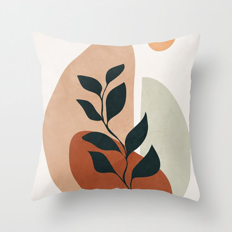 Indoor / Outdoor Floral Square Cushion Cover