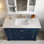 Ensemble de meuble-lavabo mural 48 po avec plateau en bois massif-186372732