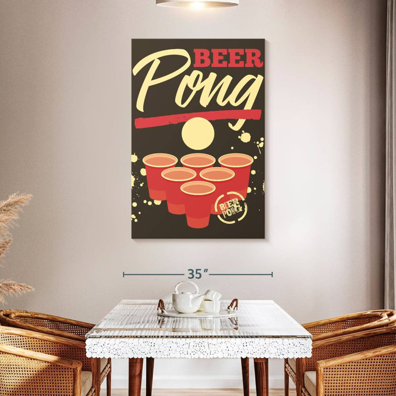 Pong à bière Tergel Vintage, H 48 po x l 32 po