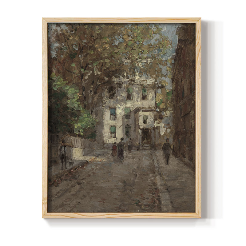 Reproduction encadrée vintage en bois massif CLxxxvi, H 21 po x l 17 po