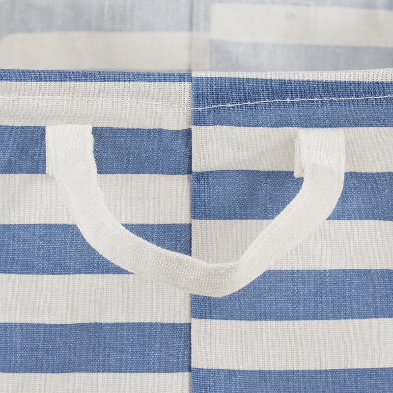 Fabric Laundry Hamper, French Blue