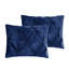 Ensemble d'édredon en duvet de polyester à densité de tissage 130 fils bleu marine