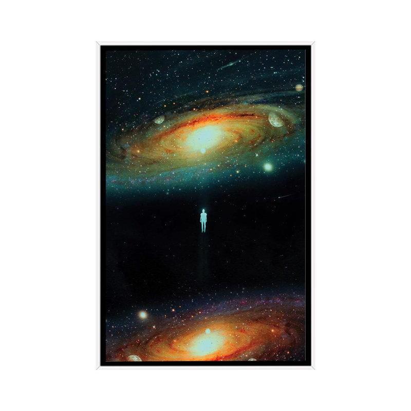 Univers parallèle par Nicepurge-imprimé, H 40 po x l 26 po x P 1,5 po, Cadre blanc