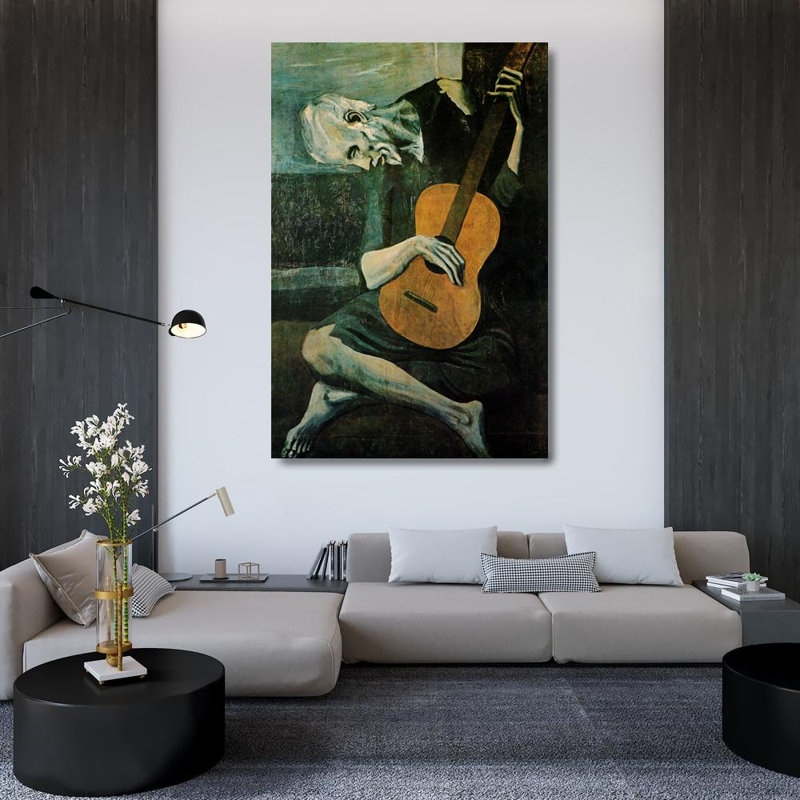 Old Guitarist, 48" H x 32" W