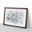 Succulent Plants Abstract - Single Picture Frame Print on MDF-56877404-56877397
