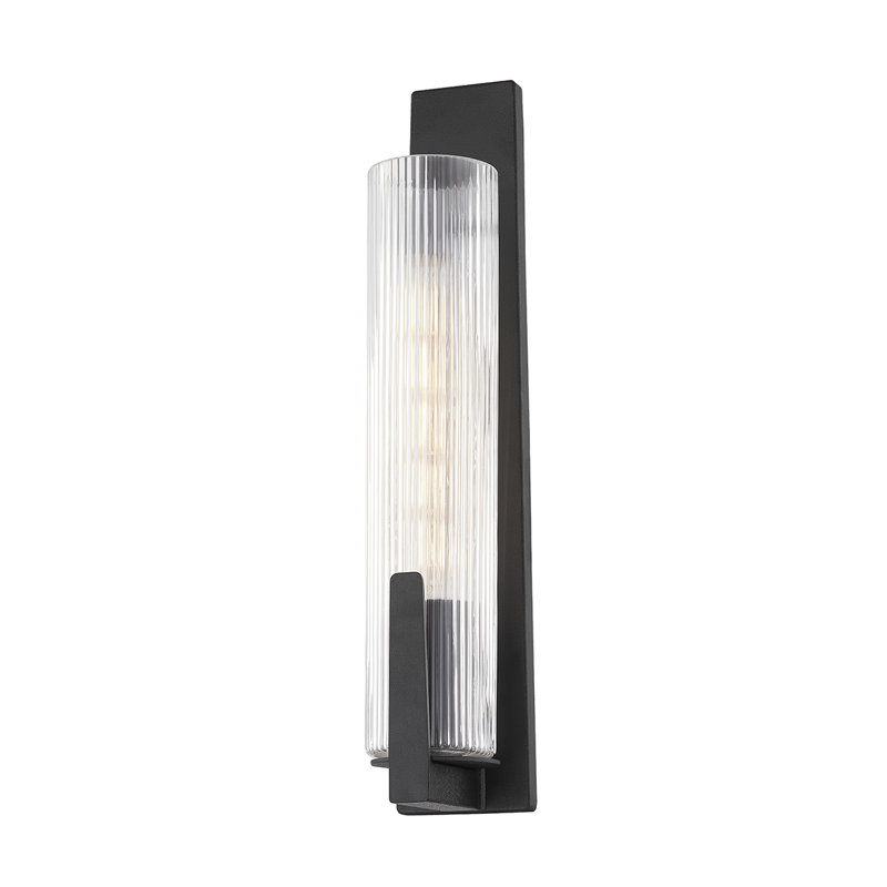 Steel Flush Mounted Sconce, Forged Iron