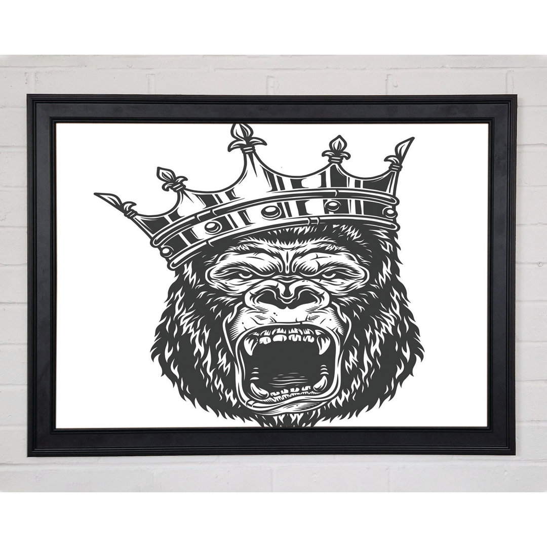 King Kong Crown Gerahmter Druck