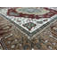Wool Oriental Area Rug in Red/White/Brown/Gray