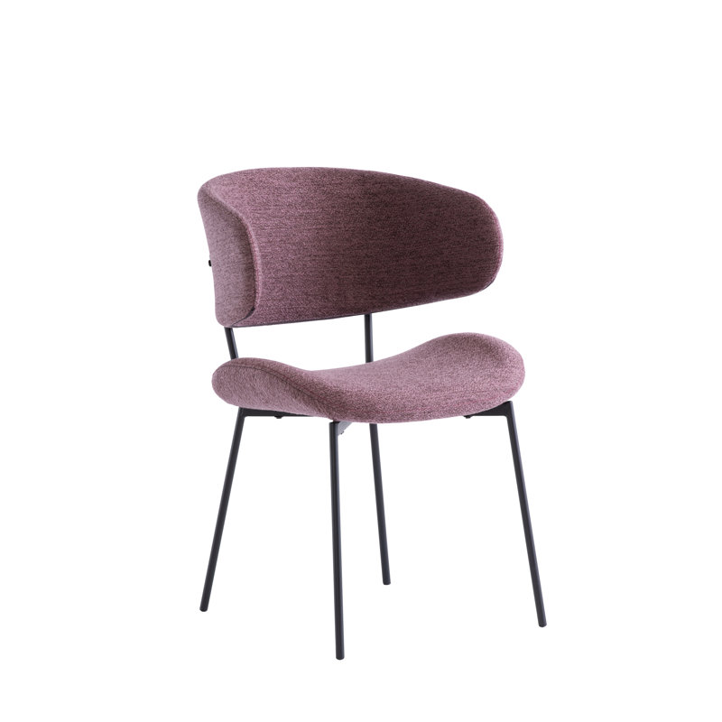 45cm H Upholstered Side Chair, Dusty Rose