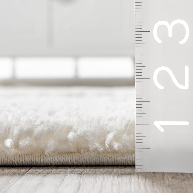 Higginson Diamond Shag Performance Ivory Rug