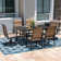 Ankita 6 - Person Metal Patio Dining Set with Rectangular Table