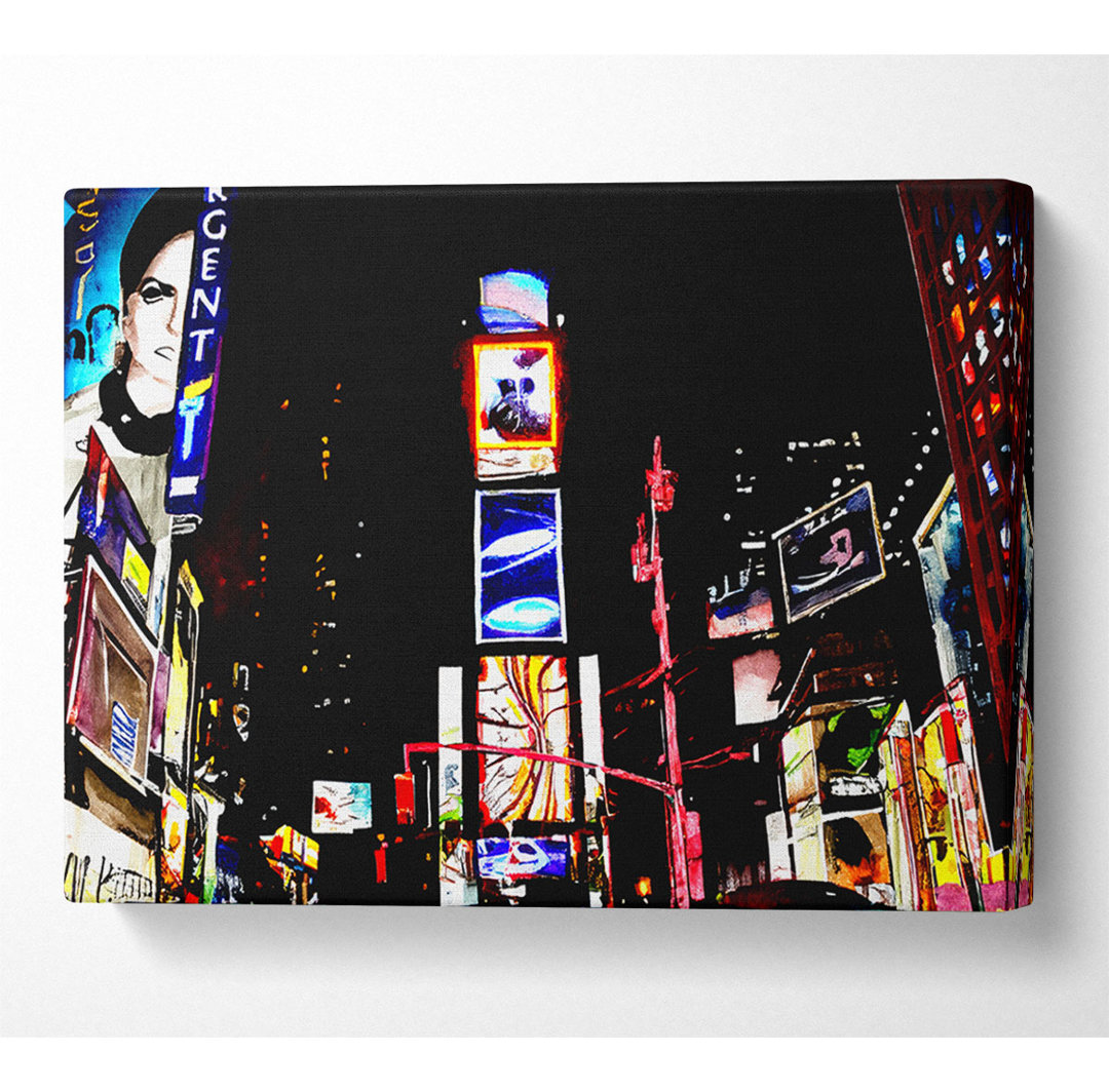 New Yorker Broadway Nachtlichter - Druck