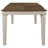 Seaside Nutmeg And Rustic Cream Dining Table