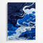 Abstrait art fluide sur toile bleue 6-392505557