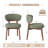 Upholstered Solid Wood Dining Chair-1906293208