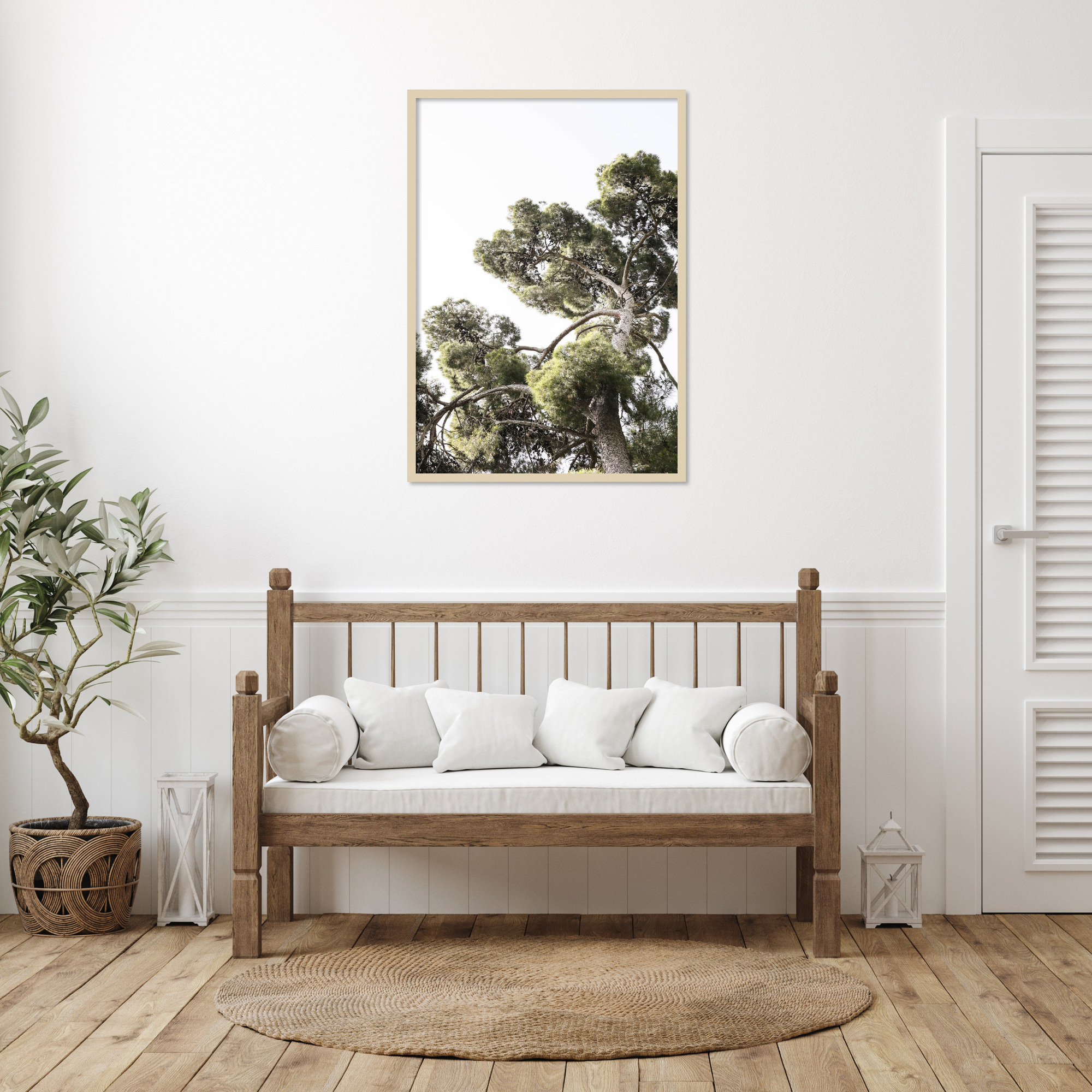 Japanese Garden 01 by Shot by Clint Wood Framed Wall Art Print, 41" H x 29" W, Brown