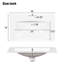 Meuble-lavabo moderne de 30 po avec lavabo supérieur, 2 tiroirs, tiroir coulissant, tablette réglable, glissières de tiroir en métal lisse, fonctions de rangement variées, pieds romains exquis, poignée texturée, blanc