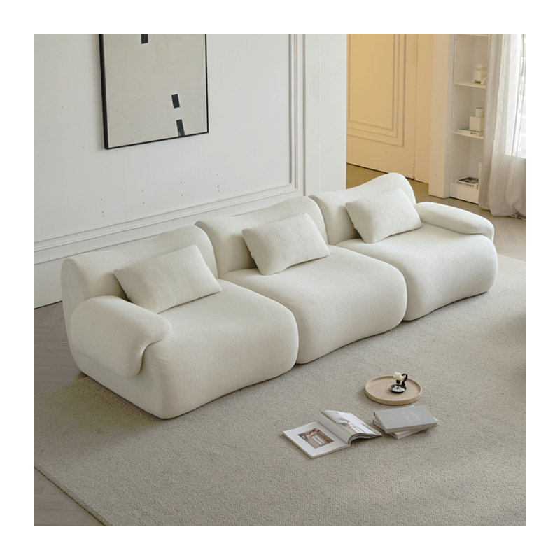 Canapé modulaire modulaire, canapé modulaire compressé, canapé de style minimaliste moderne, chambre à coucher, canapé à canapé compressé confortable, conception peu encombrante