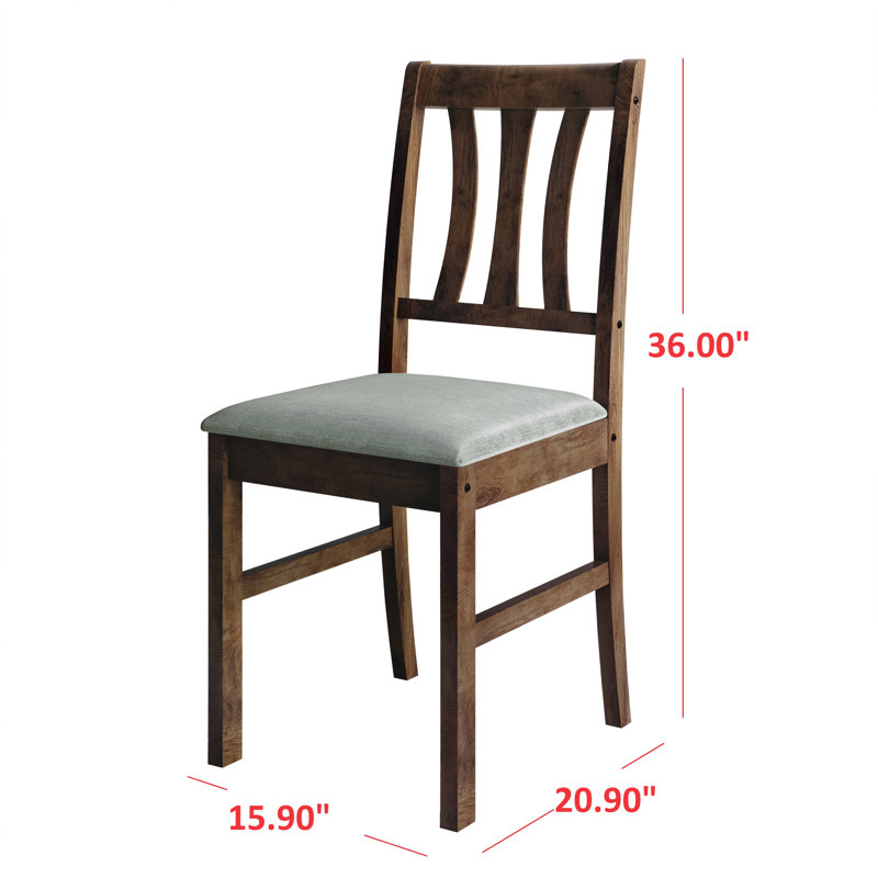 18.9'' H Dining Chair, Brown