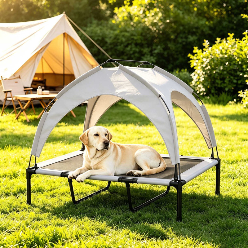 Polyester Pet Bed, Light Grey