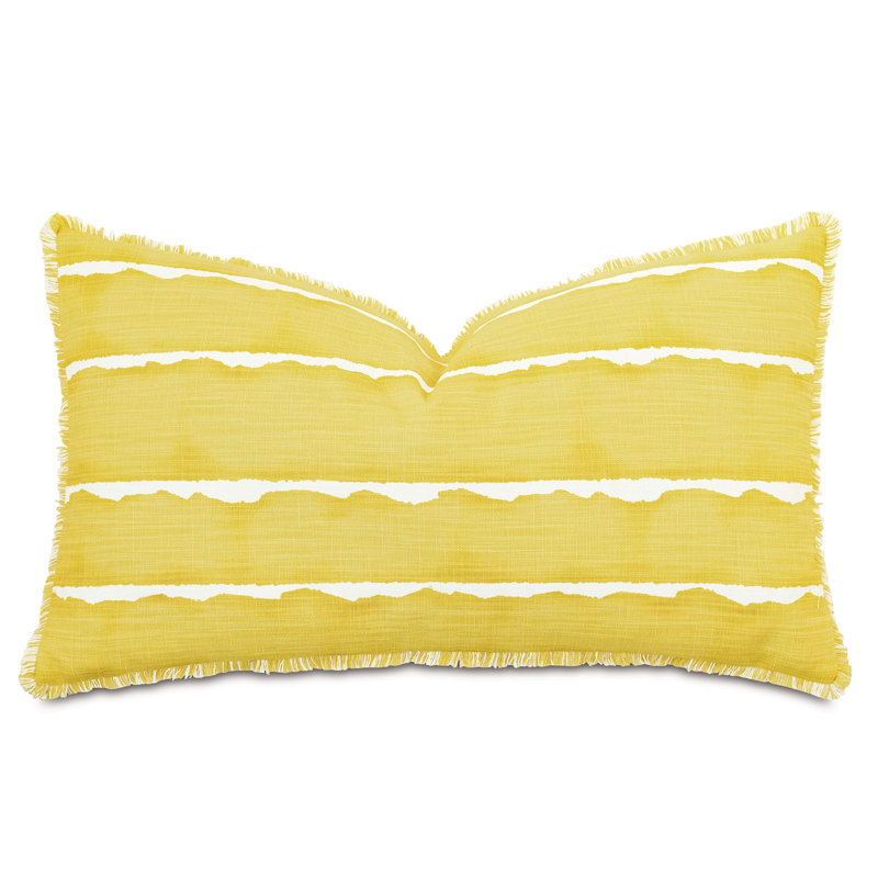 Meyer Fringed Cotton Blend Throw Pillow