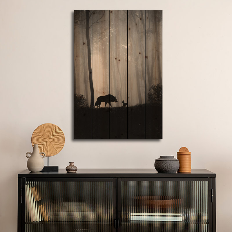Reproduction d'art murale en bois - réunie par Dancheziel Taylor, H 26 po x l 18 po