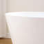 Baignoire de trempage autoportante en acrylique avec drain et trop-plein de 60 po, 69 gallons