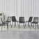 49cm H Tufted Velvet Upholstered Side Chair in Grey