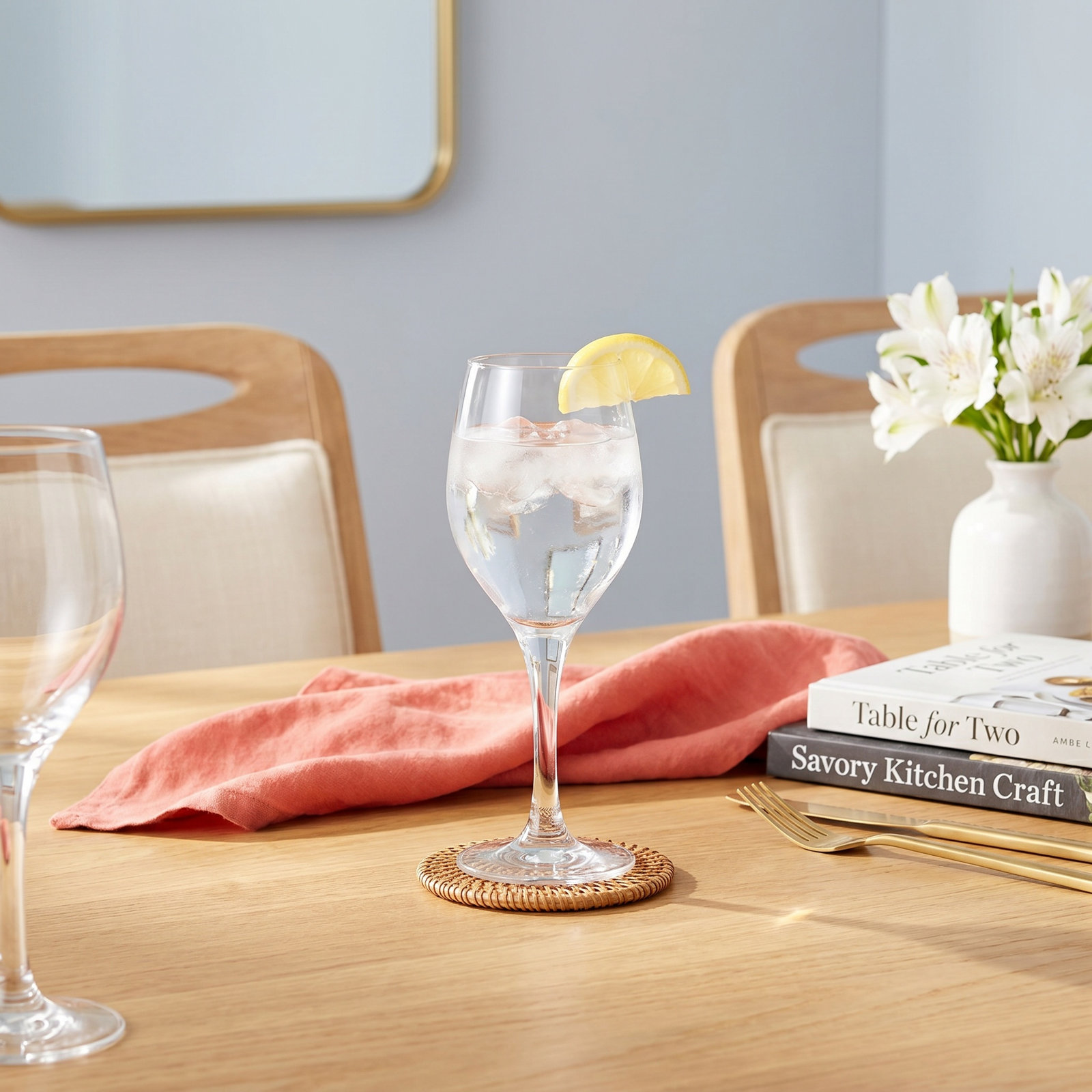 Mondial Crystal White Wine Glass