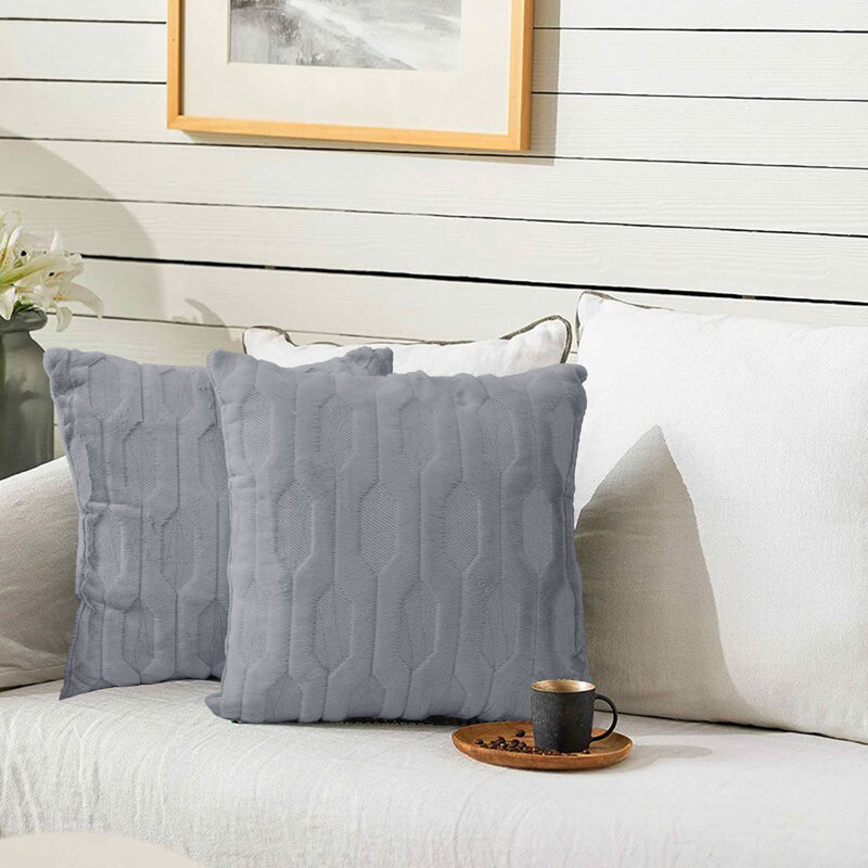 Housses de coussin Tatami, Gris anthracite
