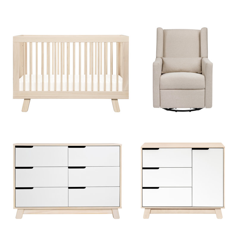 Hudson Crib, Dresser And Kiwi Glider Set