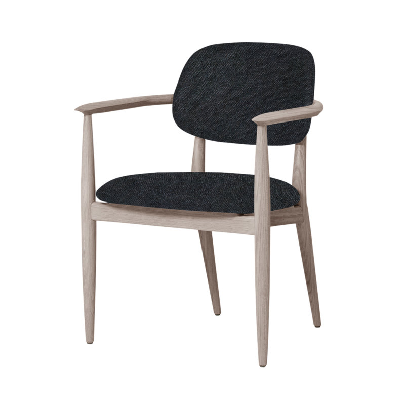 Chaise Slow de Space Copenhagen, Chêne naturel, Lin principal MLF36